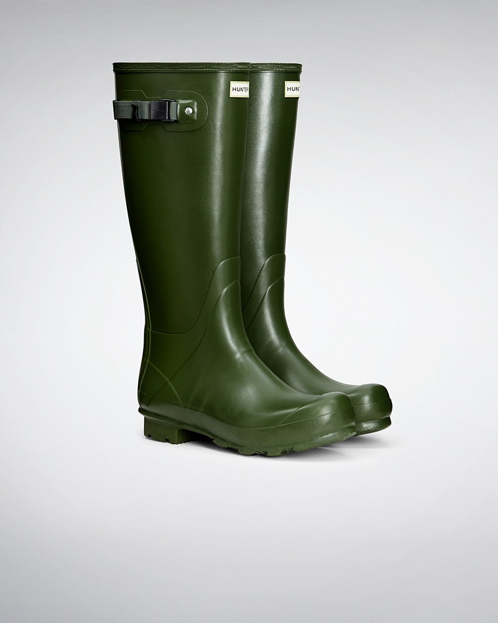 Hunter Norris Field Tall Rain Boots - Discount Mens Green - VZYGXW578